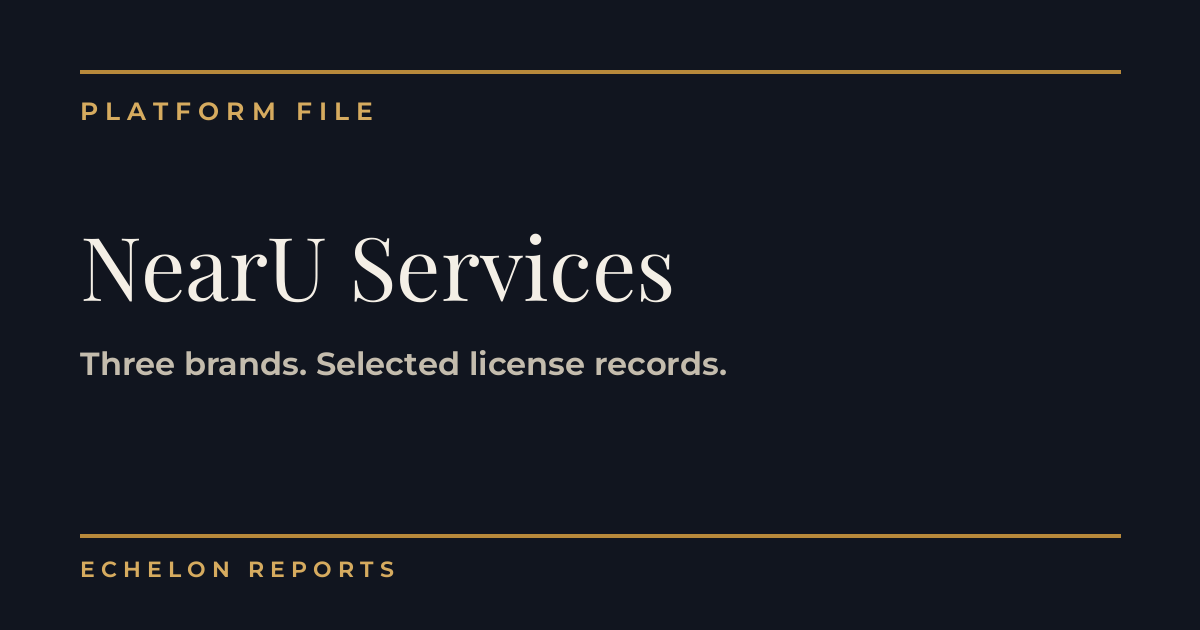 NearU Services Platform File cover from Echelon Reports